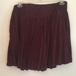 Maroon skirt